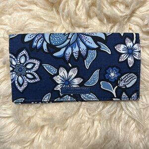 Vera Bradley floral blue checkbook holder - NWOT!